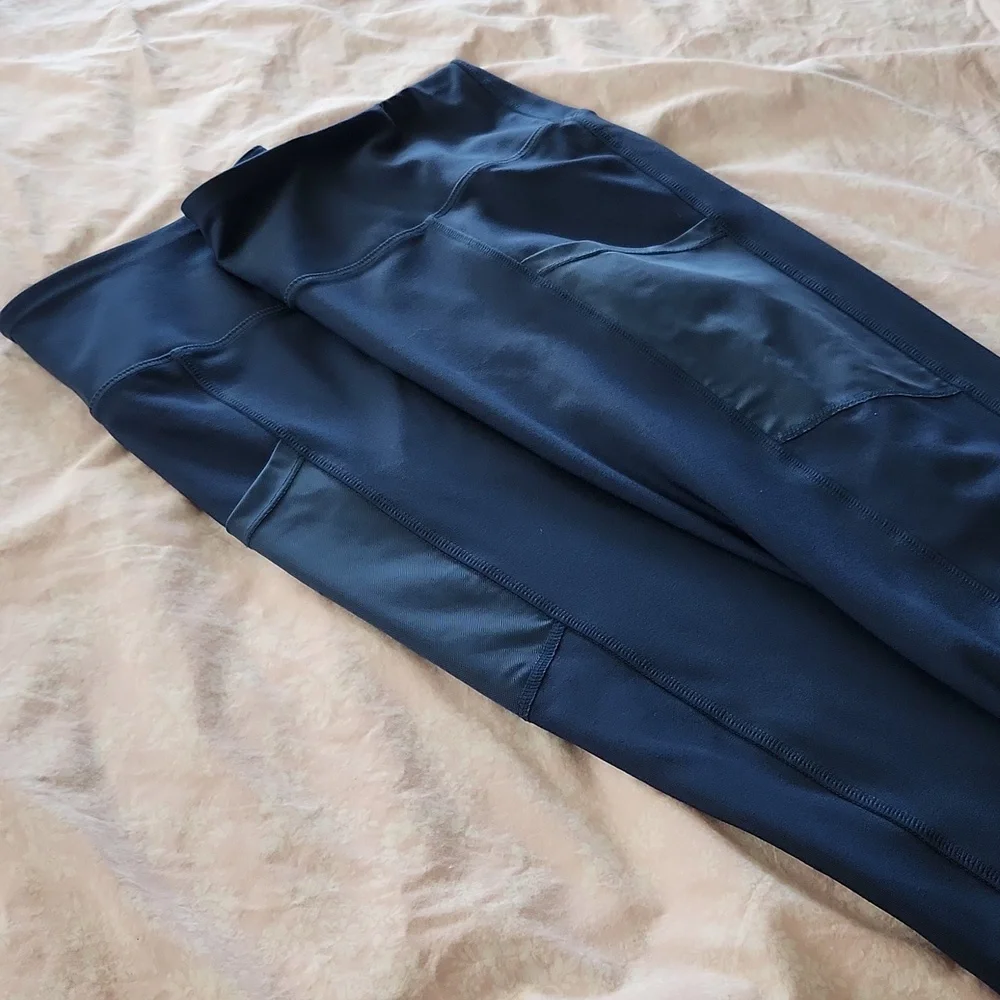 Navy blue Yoga/workout pants - Picture 1 of 8
